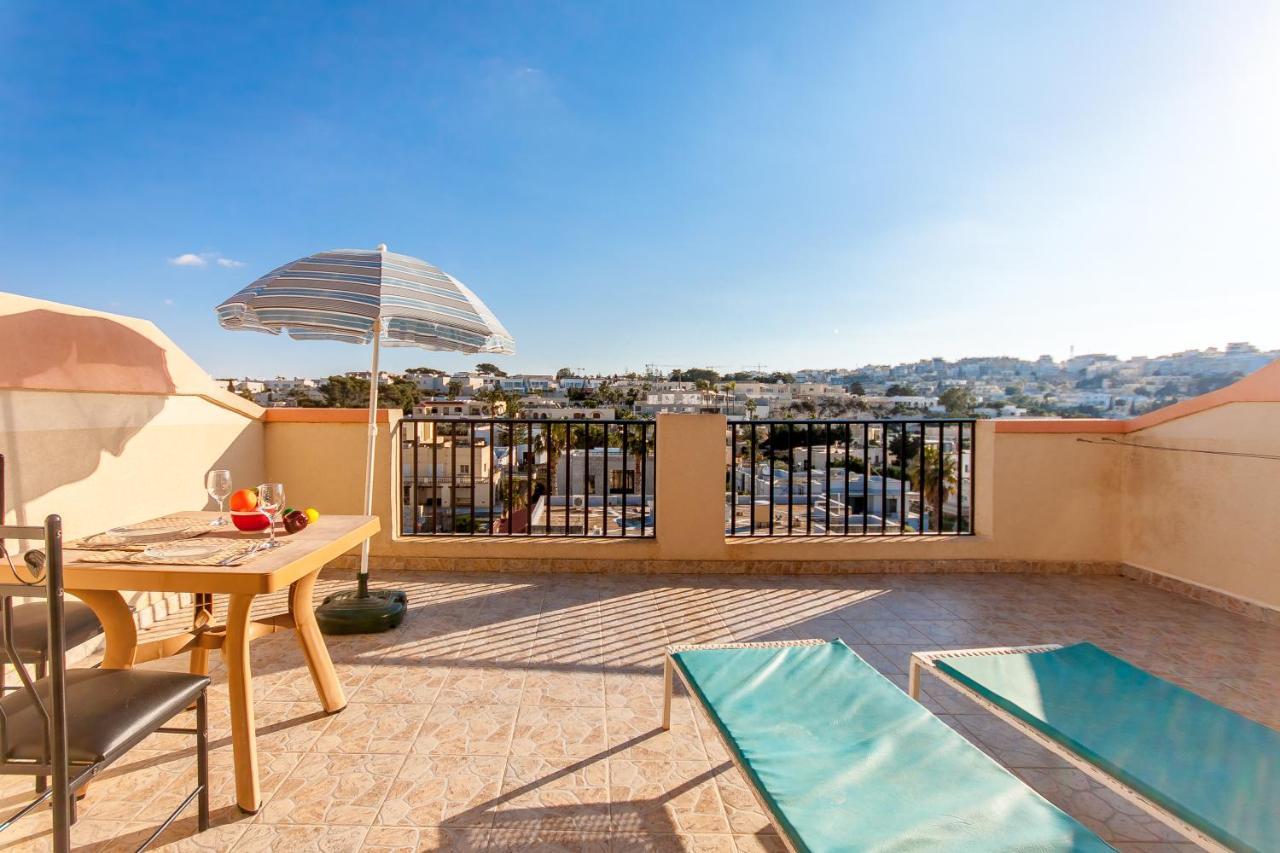 Pool And Sea Merill Apartments - Happy Rentals Mellieħa Exterior foto
